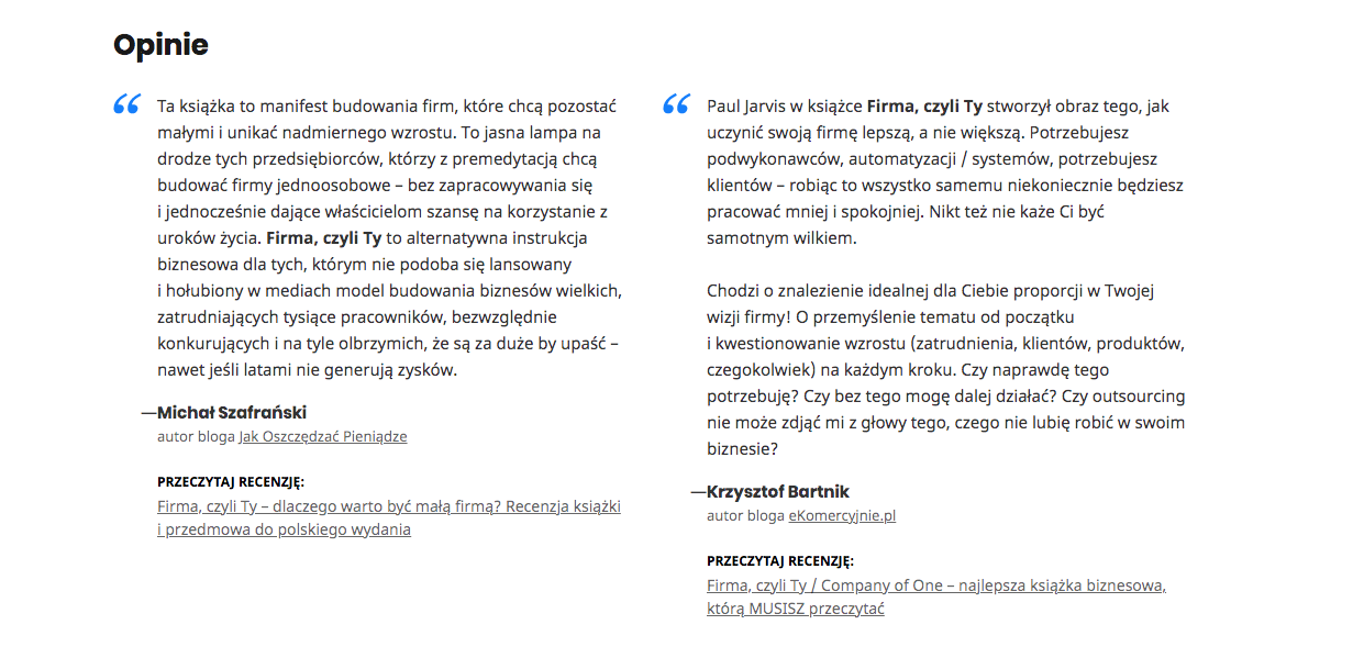 Firma czyli ty opinie