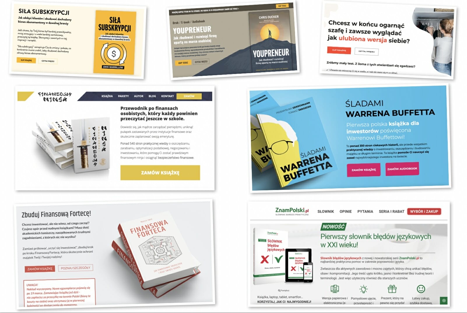 Landing page sprzedaz ksiazek